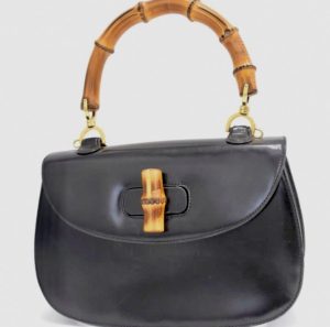 GUCCI グッチ バンブー レザー ハンドバッグ