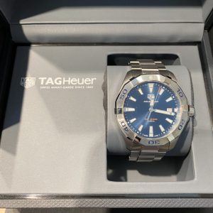 タグホイヤー アクアレーサー 青文字盤 デイト