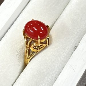 18金/K18　貴金属 リング 珊瑚 指輪 ジュエリー アクセサリー