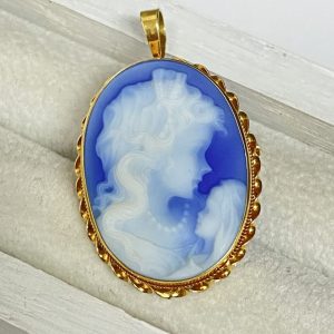 K18 ストーンカメオ 18金 750