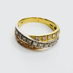 K18ベースPt900(18金ベースプラチナ900) コンビ リング アクセサリー