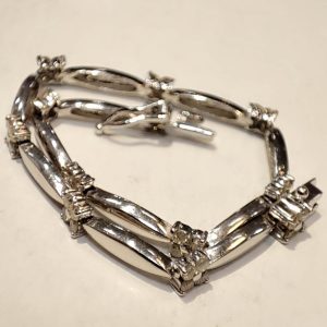 K18WG ダイヤブレスレット