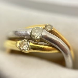 K18/Pt900 18金/プラチナ900　リング