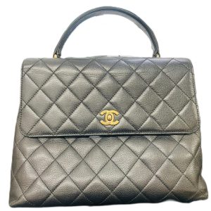 CHANEL シャネル マトラッセ キャビアスキン ハンドバッグ