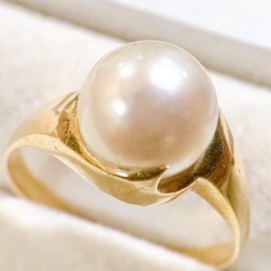 K18(18金) パールリング