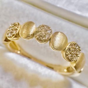 K18(18金) メレダイヤリング