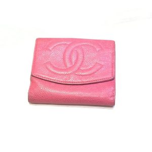 CHANEL 二つ折り財布 キャビアスキン