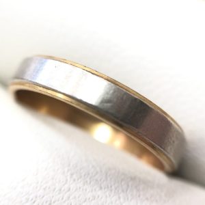 K18 Pt900 コンビ ハーフリング