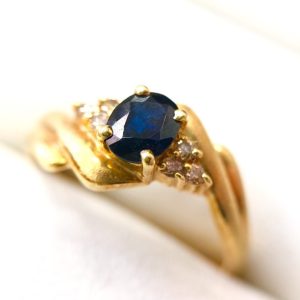 K18 リング サファイヤ