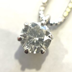 K18WG ダイヤ ネックレス