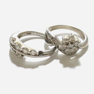 Pt900 リング メレダイヤモンド付き おまとめ