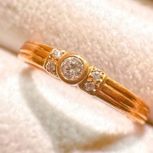 K18(18金) メレダイヤモンドリング