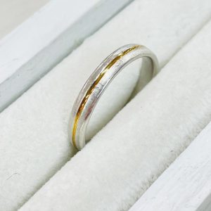 K18/Pt950 コンビリング 指輪 アクセサリー