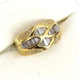 K18 18金 ダイヤモンド リング