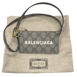 GUCCI グッチ BALENCIAGA バレンシアガ  The Hacker Project コラボ ザ ハッカー GGロゴ ストラップ カードケース