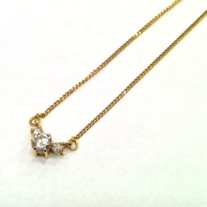 K18 ダイヤネックレス