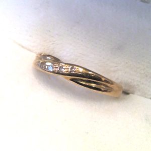 K18メレダイヤ付リング