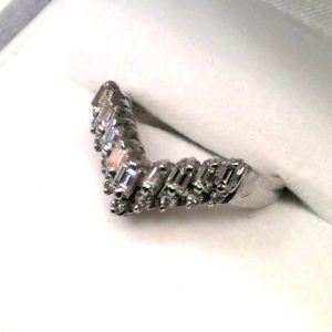 Pt900メレダイヤ付リング