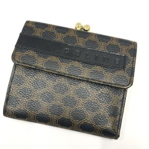 セリーヌ CELINE 三つ折り財布 マカダム柄