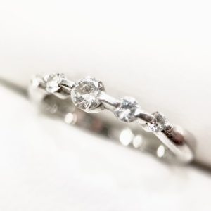 Pt900 メレダイヤ リング
