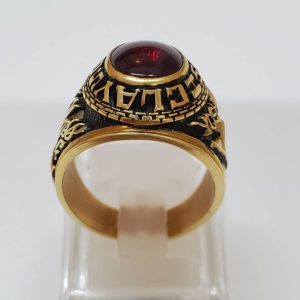 18金リング K18刻印無し ガーネット ジュエリー 貴金属