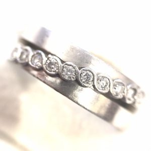 Pt900 メレダイヤリング 0.25ct