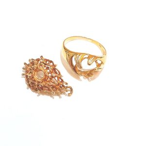 K18 リング K14 ネックレストップ