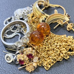 Pt900リング / K18ネックレス