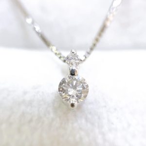 Pt850 ダイヤモンド ネックレス