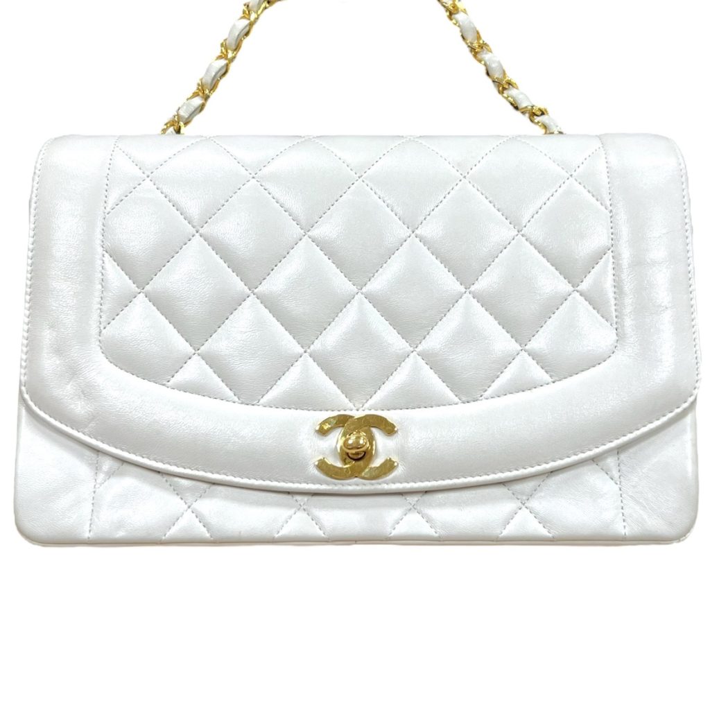 CHANEL シャネル マトラッセ ダイアナ フラップ ラムスキン ショルダー  