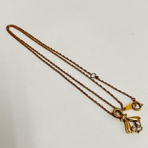 K18 メレダイヤ付ネックレス