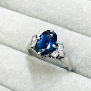 Pt850 サファイア リング