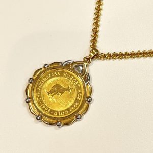 K24 24金 カンガルーコイントップペンダント