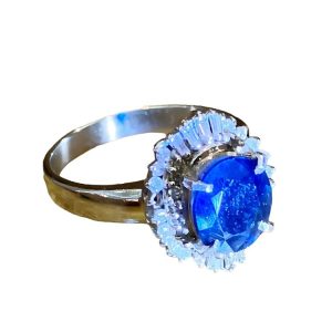 サファイアリング Pt900