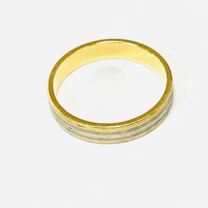 K18/18金 Pt900 コンビリング 貴金属 プラチナ 金