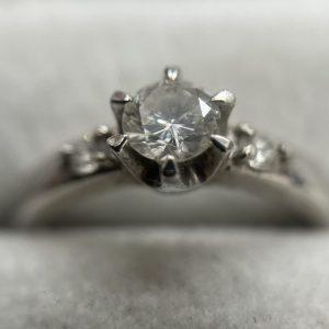 Pt850(プラチナ850) 0.31ct 0.07ct ダイヤモンド付 リング アクセサリー