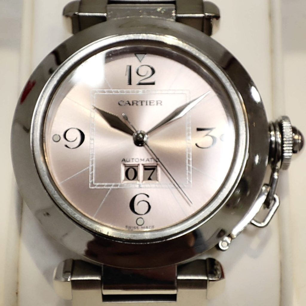 Cartier カルティエ パシャC ビックデイト 腕時計