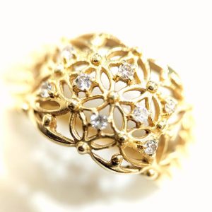 K18 リング MD0.09ct