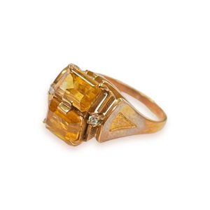 K18 シトリン リング