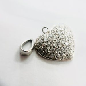 Pt900(プラチナ900) 0.49ct ダイヤモンド付き 壊れた トップ ネックレス アクセサリー