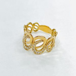 K18(18金) 0.50ct ダイヤモンド付き リング アクセサリー