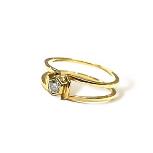 K18 メレダイヤ リング