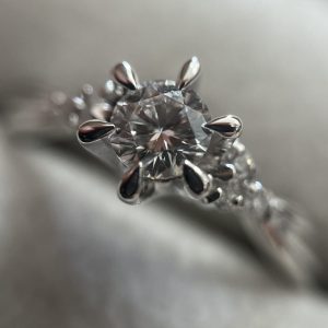 Pt900(プラチナ900) 0.33ct 0.06ct ダイヤモンド付き リング アクセサリー