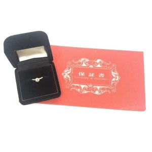 Pt900 ダイヤモンド リング 鑑定書付き