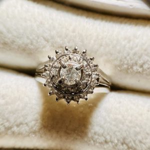 PT900 PT プラチナ ダイヤモンド パヴェ リング 貴金属 アクセサリー