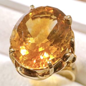 K18(18金) シトリンリング