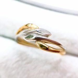 K18 Pt900 コンビリング