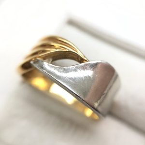 K18 Pt900 コンビリング