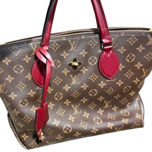 ルイヴィトン フラワージップドトート ボルドー モノグラム