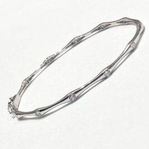 K18WG メレダイヤブレスレット